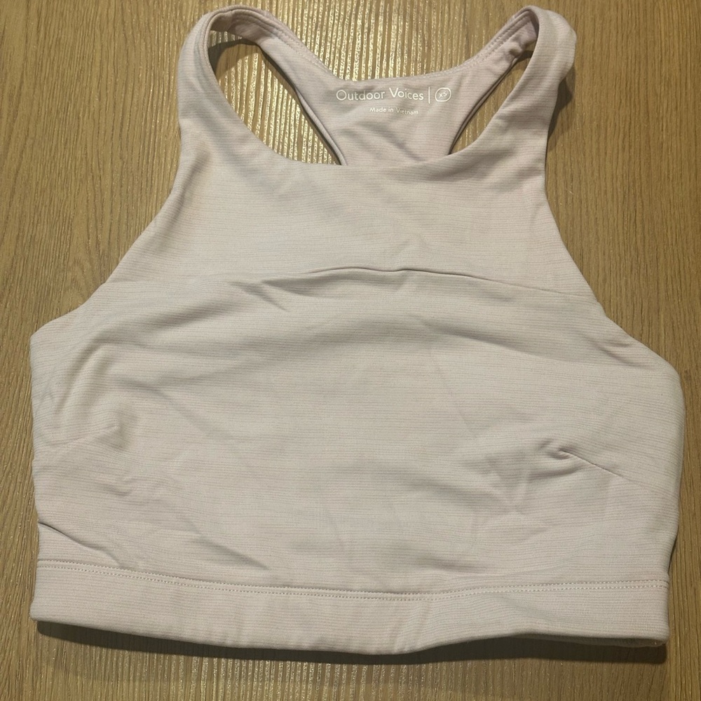 Outdoor Voices Women's Pale Pink Sports Bra